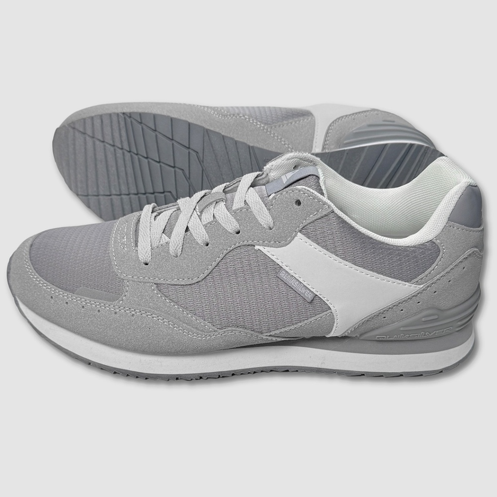 Quiksilver Beaumont Shoes / Sneakers - NEW Mens 10.5 Grey Off White #48008-OFCL*